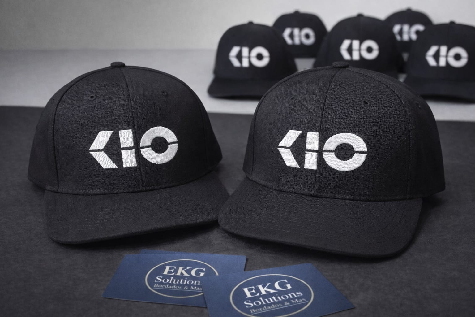 Gorras con logo bordado